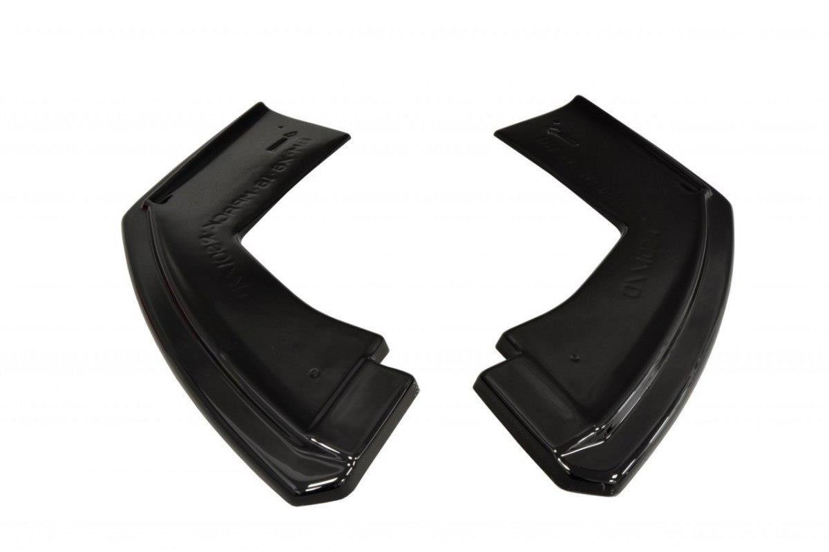 Heck Ansatz Flaps Diffusor passend für BMW X6 M-Paket F16  schwarz Hochglanz – Ansicht 6