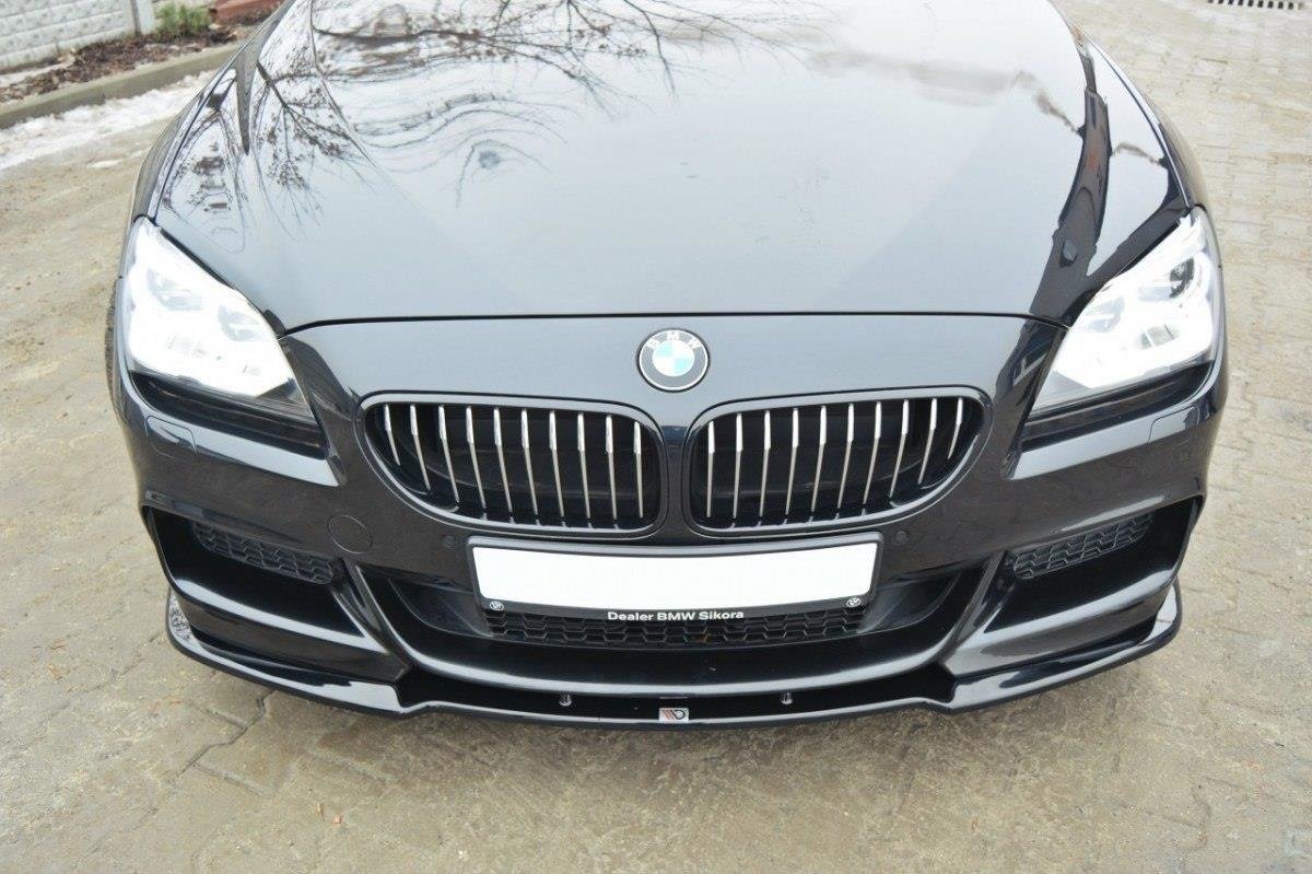 Street+ Spoilerlippe Front Ansatz passend für BMW 6er Gran Coupé M Paket schwarz Hochglanz – Ansicht 3