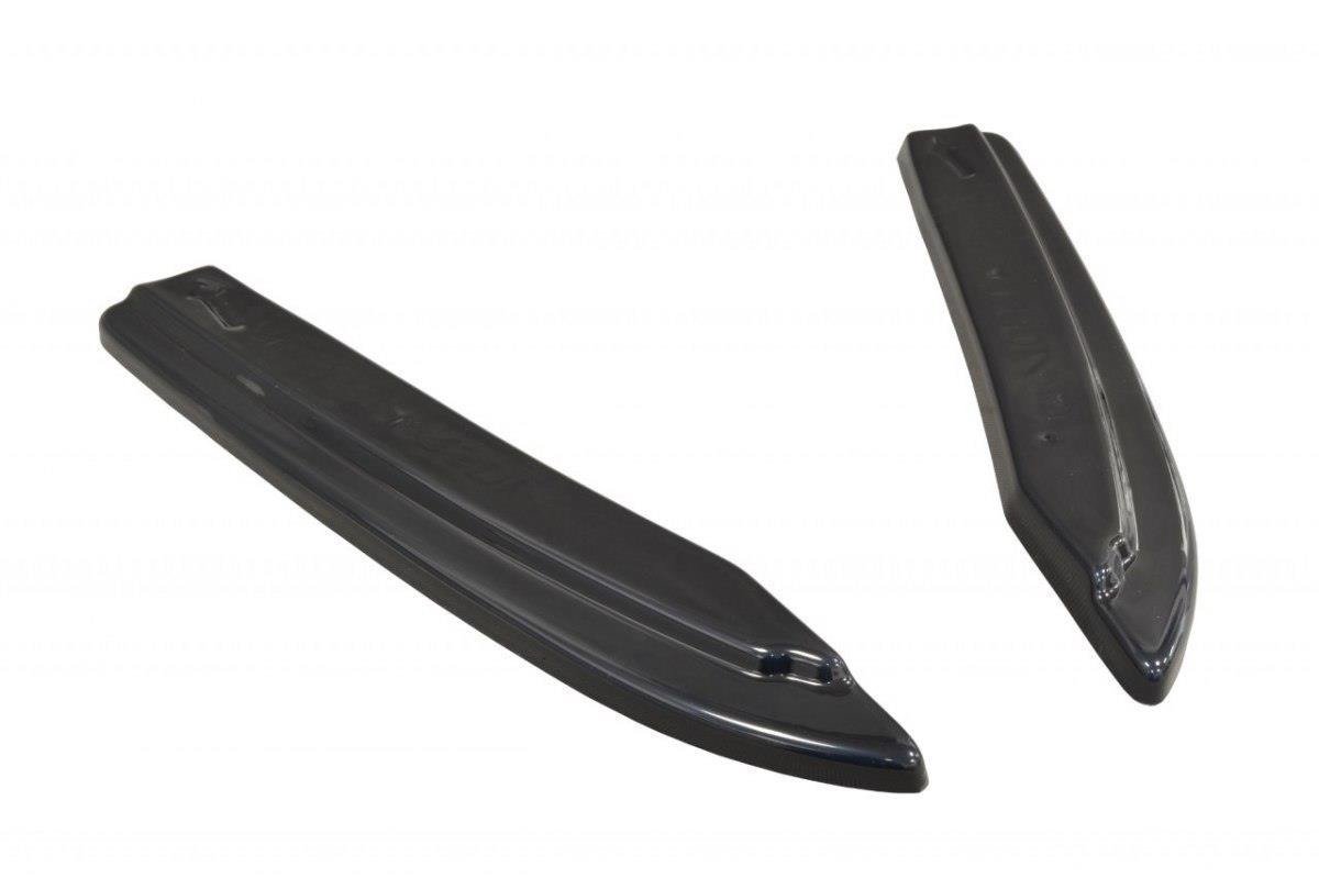 Heck Ansatz Flaps Diffusor passend für Audi S8 D4 FL schwarz Hochglanz – Ansicht 1
