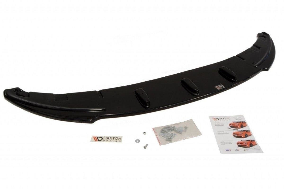 Street+ Spoilerlippe Front Ansatz passend für BMW 1er E81 / E87 Facelift schwarz Hochglanz – Ansicht 1