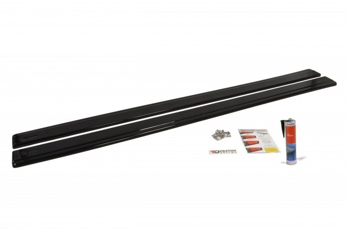 Street+ Seitenschweller Leisten passend für Mitsubishi Lancer Evo X schwarz Hochglanz – Ansicht 5