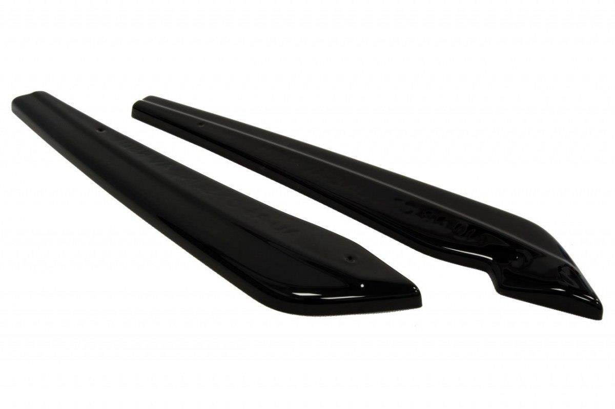 Heck Ansatz Flaps Diffusor passend für AUDI A6 C7 S-LINE  schwarz Hochglanz – Ansicht 5