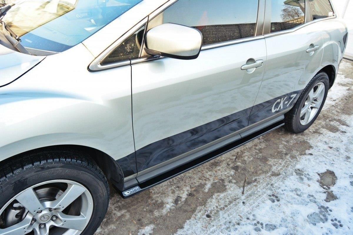 Street+ Seitenschweller Leisten passend für Mazda CX-7 schwarz Hochglanz – Ansicht 3