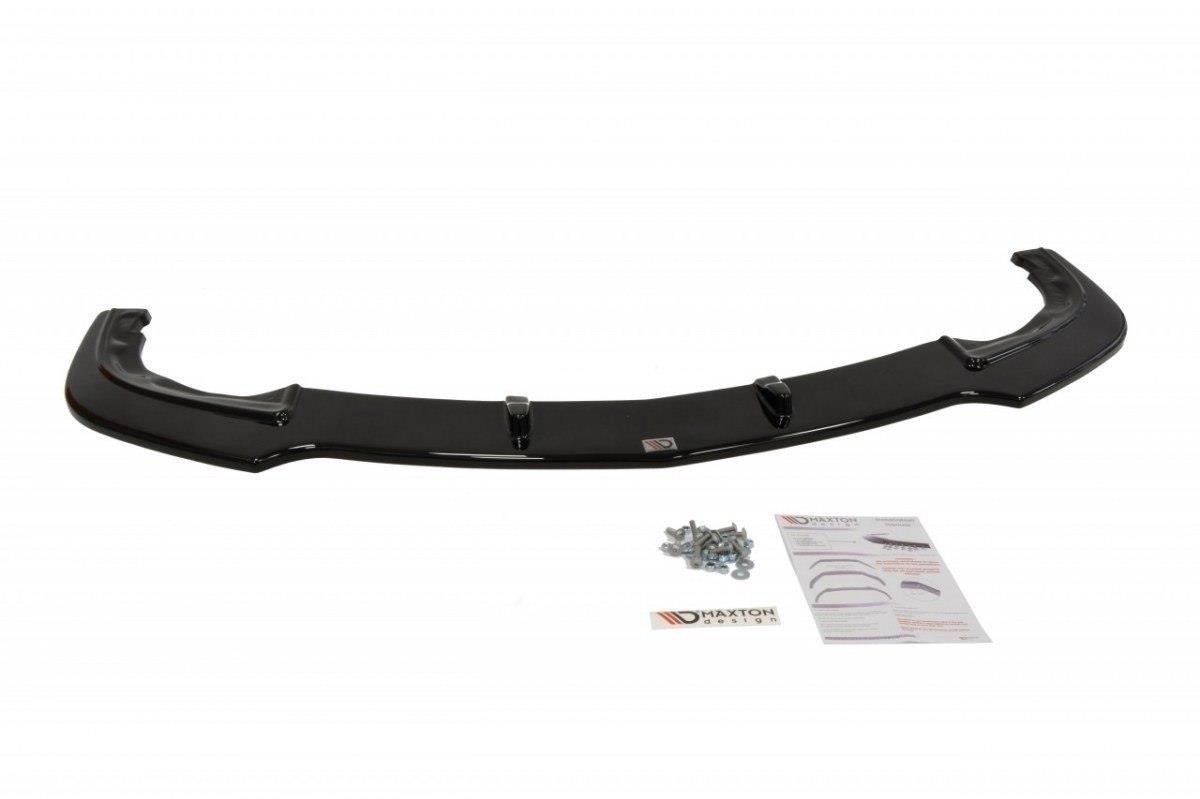 Street+ Spoilerlippe Front Ansatz passend für v.1 MAZDA 3 MK2 MPS schwarz Hochglanz – Ansicht 1