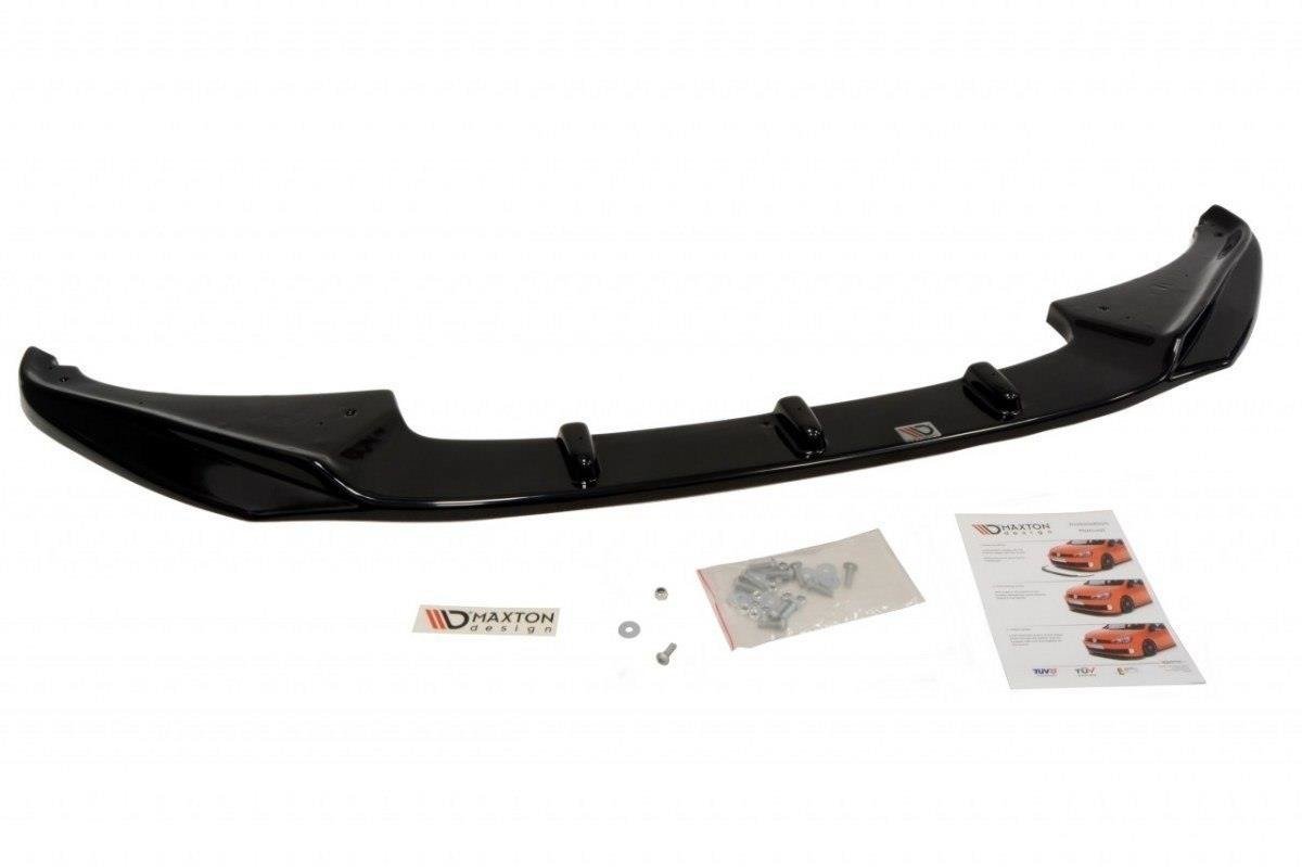 Street+ Spoilerlippe Front Ansatz passend für HONDA CIVIC MK8 Facelift schwarz Hochglanz – Ansicht 1