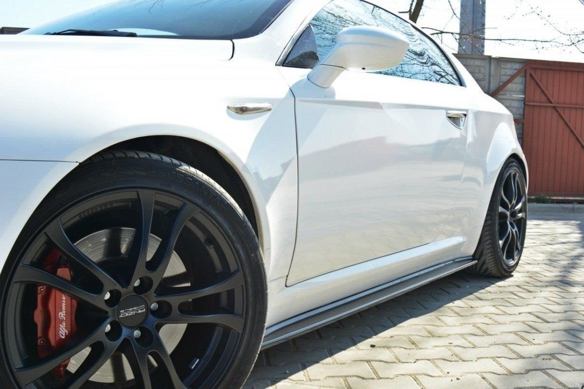 Street+ Seitenschweller Leisten passend für Alfa Romeo Brera schwarz Hochglanz – Ansicht 3