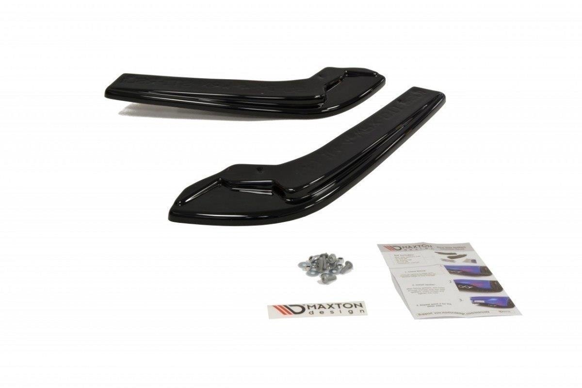 Heck Ansatz Flaps Diffusor V.1 passend für Subaru WRX STI Mk4 / Mk4 Facelift schwarz Hochglanz – Ansicht 5