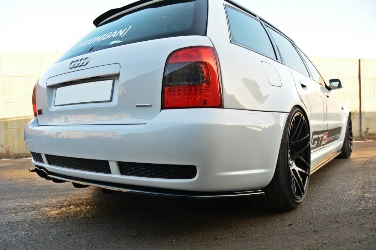 Diffusor Heck Ansatz passend für AUDI RS4 B5 DTM LOOK schwarz Hochglanz – Ansicht 3