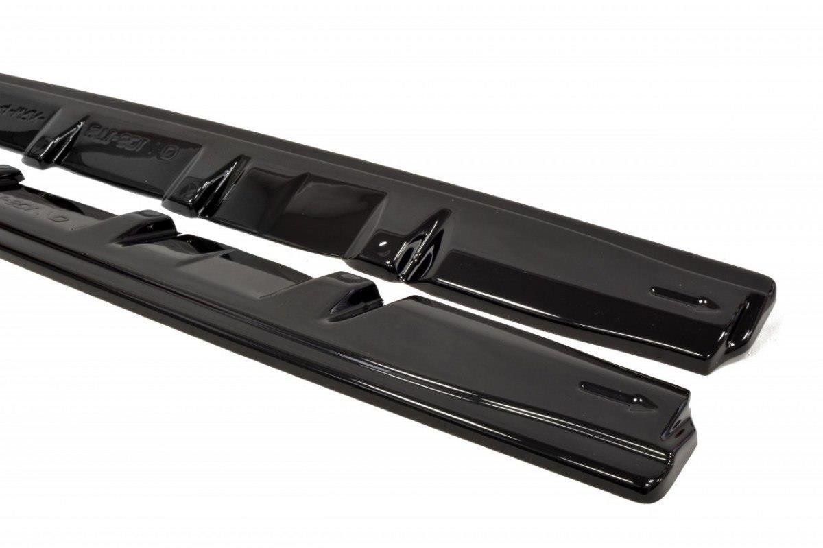 Street+ Seitenschweller Leisten passend für V.1 passend für Subaru WRX STI MK4  schwarz Hochglanz – Ansicht 6