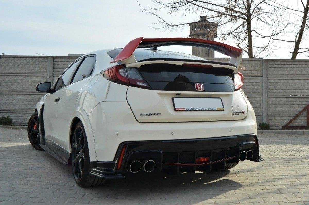 Heckspoiler Lippe n.2 HONDA CIVIC IX TYPE R schwarz Hochglanz – Ansicht 4