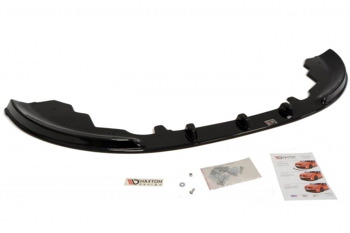 Street+ Spoilerlippe Front Ansatz passend für Ford Fiesta Mk7 schwarz Hochglanz – Ansicht 1