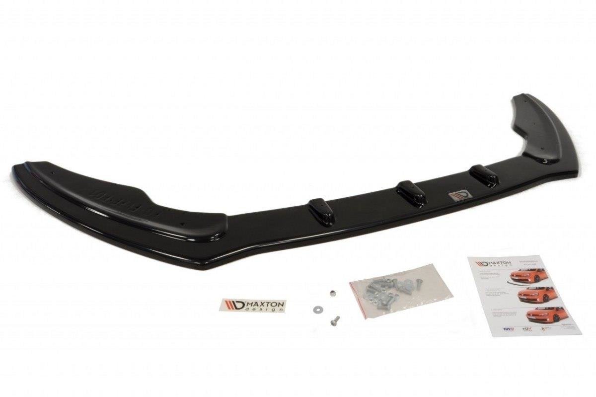 Street+ Spoilerlippe Front Ansatz passend für Ford Fiesta Mk7 FL schwarz Hochglanz – Ansicht 1