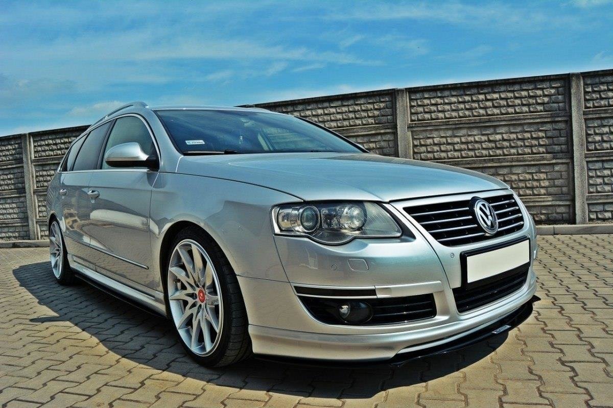 Racing Street+ Spoilerlippe Front Ansatz passend für VW PASSAT B6 VOTEX – Ansicht 1