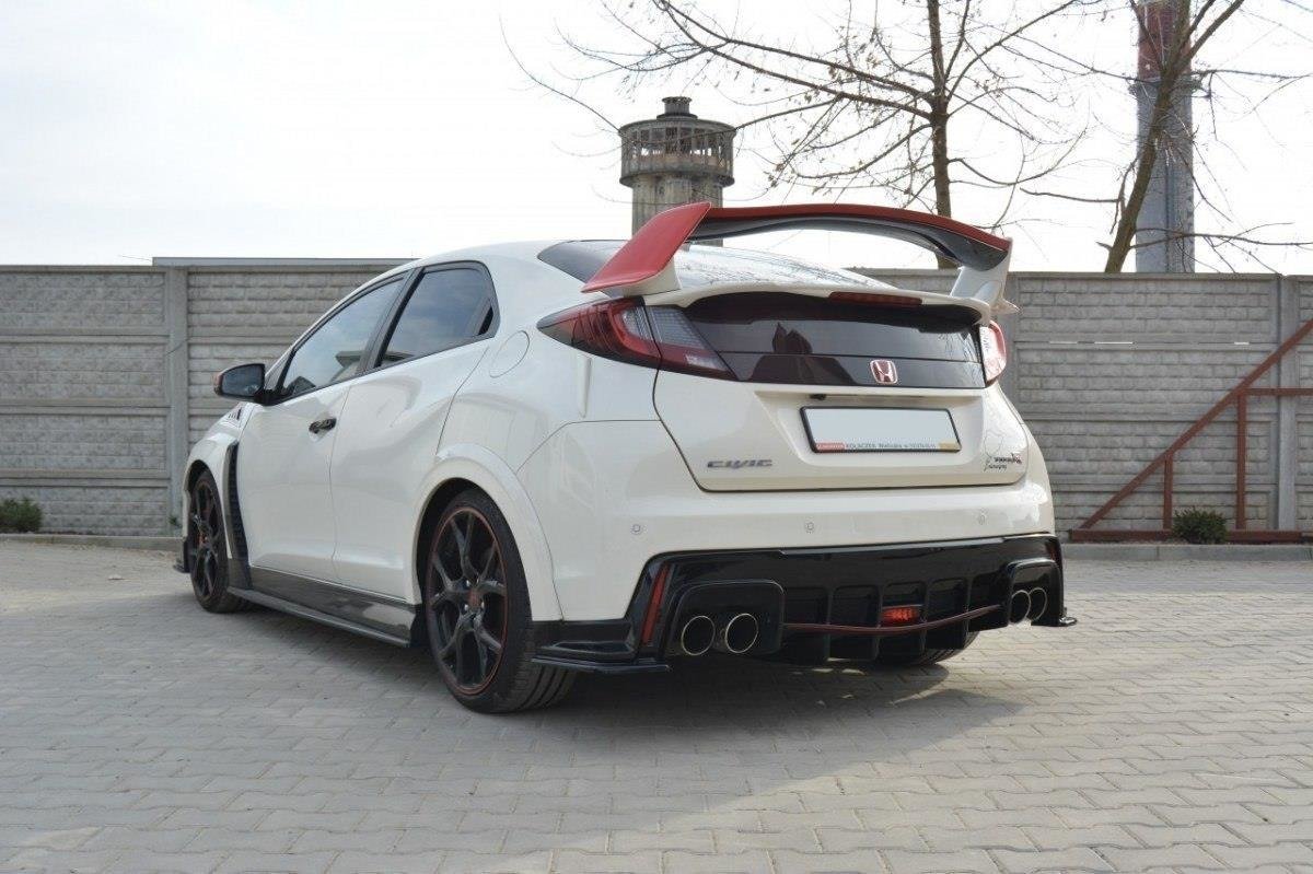 Diffusor Heck Ansatz passend für HONDA CIVIC IX TYPE R schwarz Hochglanz – Ansicht 4