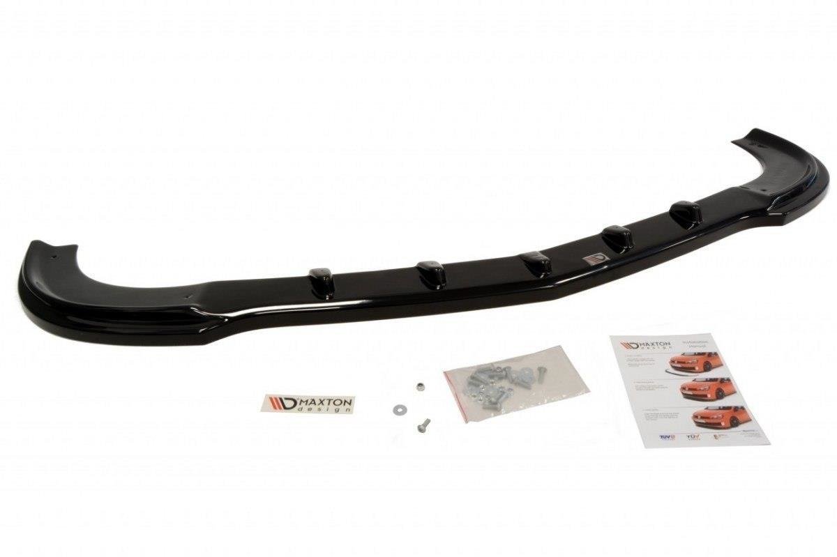 Street+ Spoilerlippe Front Ansatz passend für MERCEDES CLK W209 (FÜR ME-CLK-209-AMG204-F1 STOßSTANGE) schwarz Hochglanz – Ansicht 1