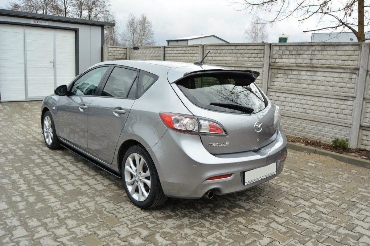 Heckspoiler Lippe MAZDA 3 MK2 SPORT (vor Facelift) schwarz Hochglanz – Ansicht 6