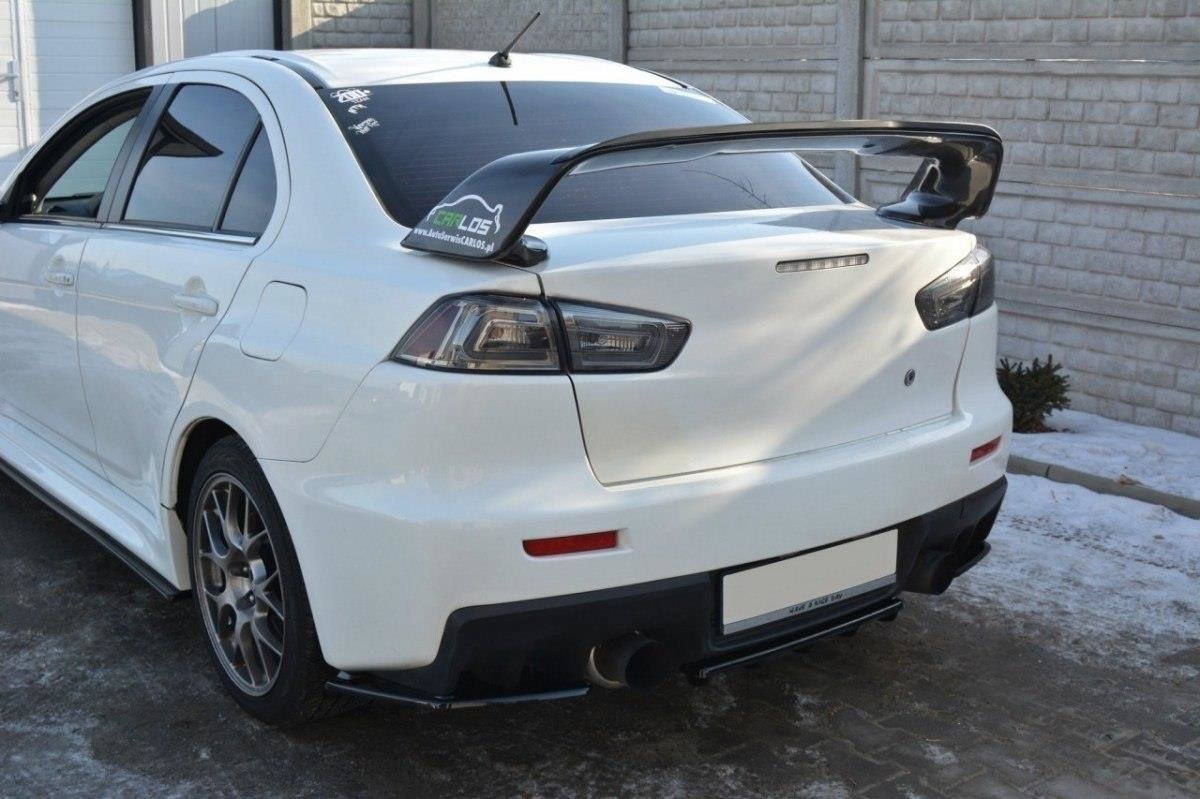 Heckspoiler Lippe Mitsubishi Lancer Evo X schwarz Hochglanz – Ansicht 3