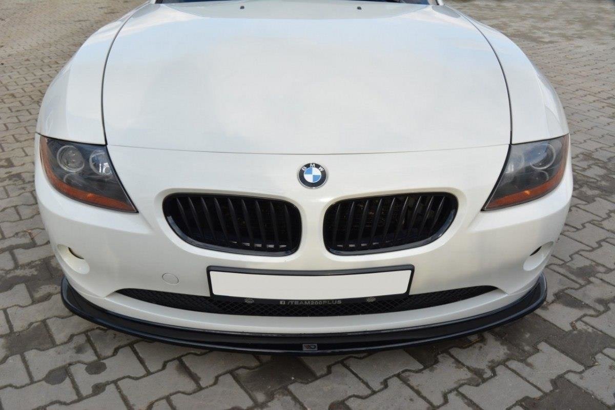Street+ Spoilerlippe Front Ansatz passend für v.2 BMW Z4 E85 vor Facelift schwarz Hochglanz – Ansicht 4
