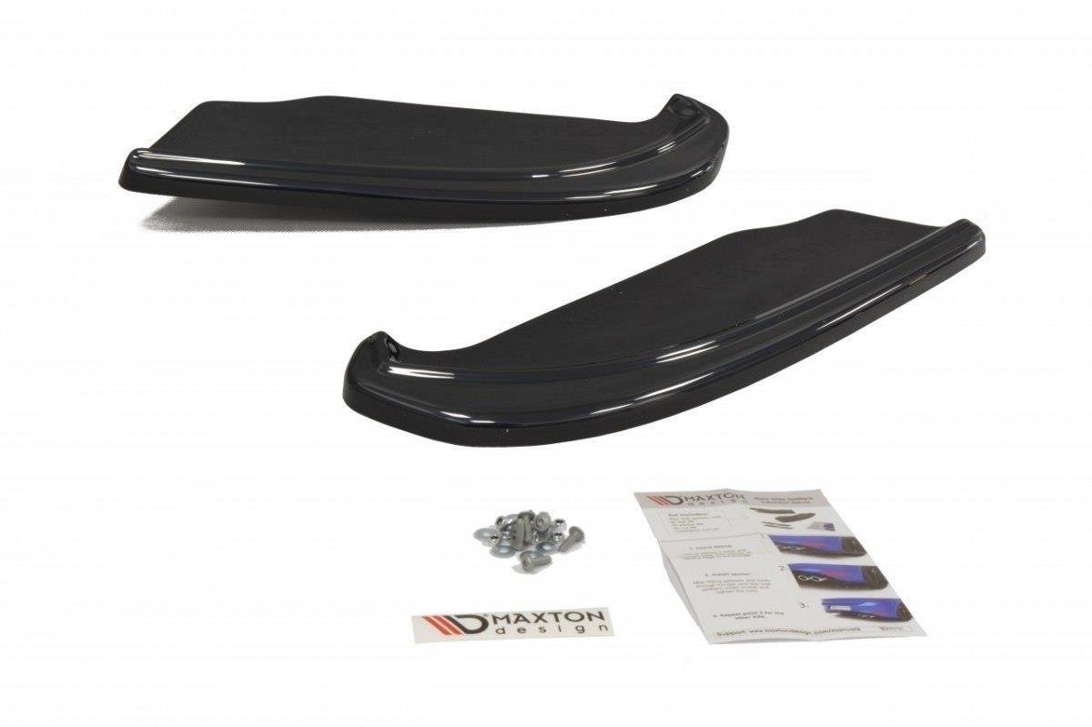 Heck Ansatz Flaps Diffusor passend für Subaru Impreza II WRX schwarz Hochglanz – Ansicht 2