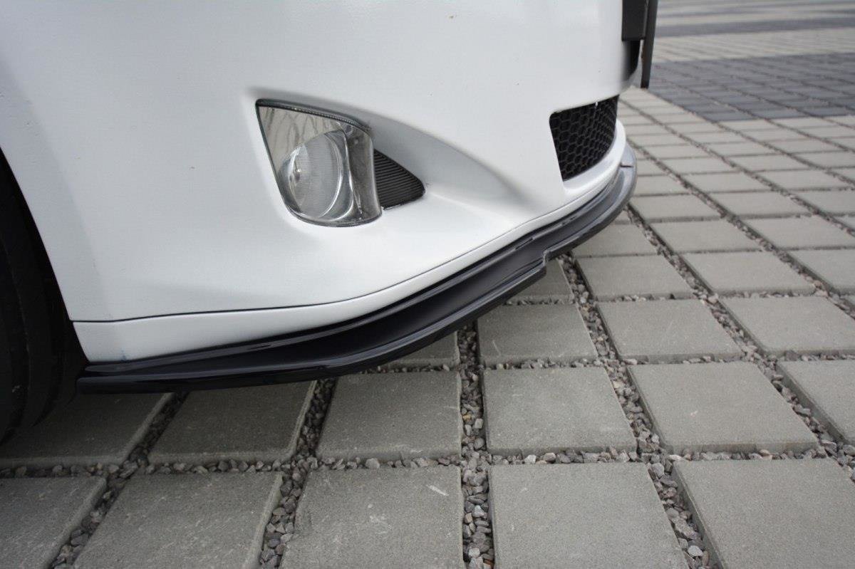 Street+ Spoilerlippe Front Ansatz V.1 passend für Lexus IS Mk2 schwarz Hochglanz – Ansicht 3