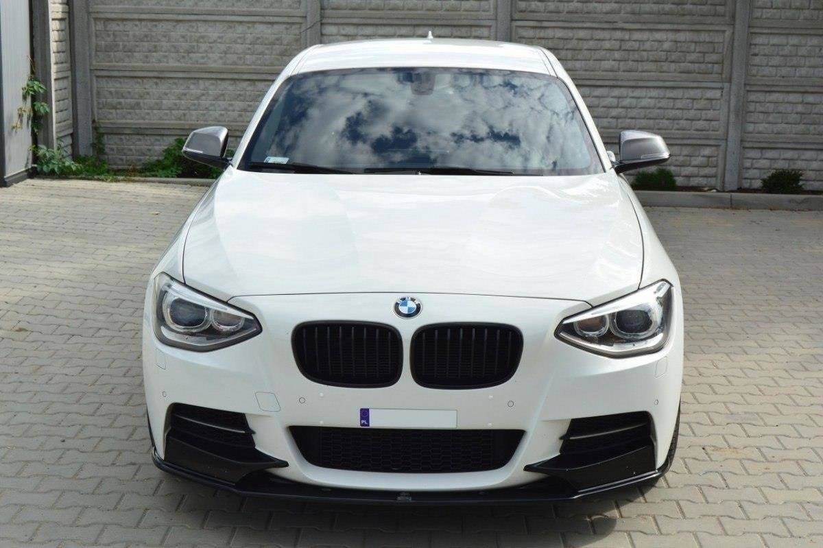 Street+ Spoilerlippe Front Ansatz passend für BMW 1er F20/F21 M-Power (vor Facelift) schwarz Hochglanz – Ansicht 1