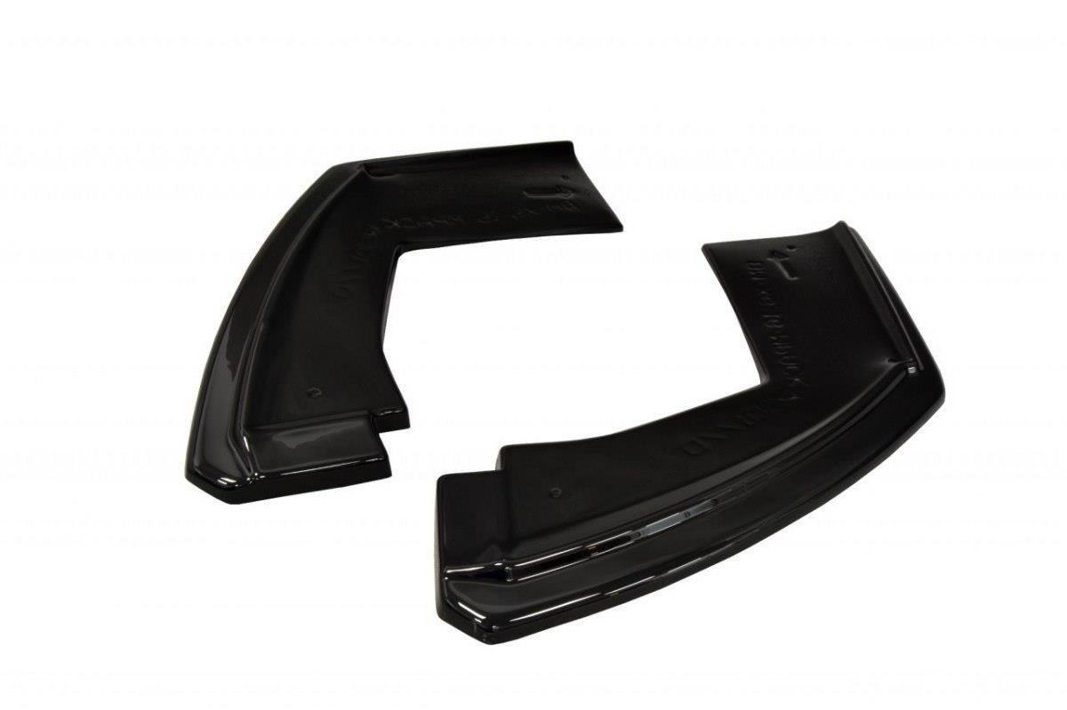Heck Ansatz Flaps Diffusor passend für BMW X6 M-Paket F16  schwarz Hochglanz – Ansicht 5