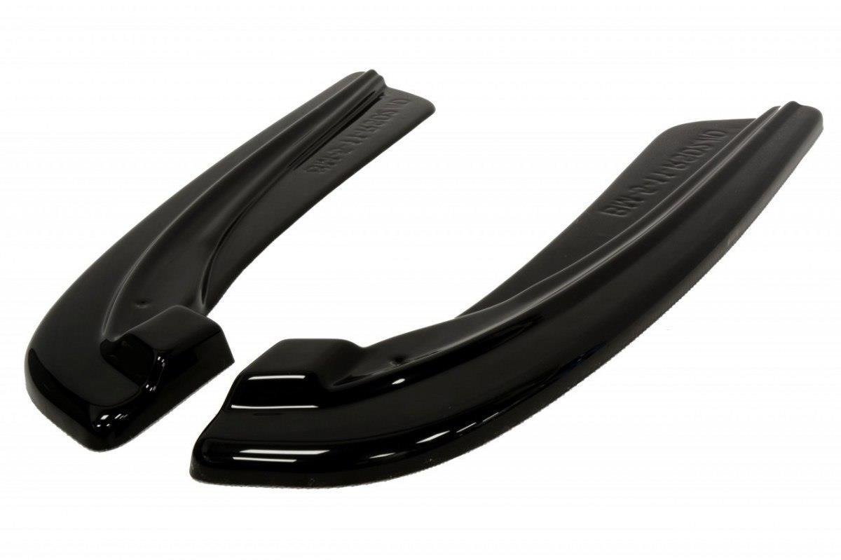 Heck Ansatz Flaps Diffusor passend für BMW 5er M-Paket Limousine /Touring  F10/F11 (mit zwei Doppel Endstücken) schwarz Hochglanz – Ansicht 4