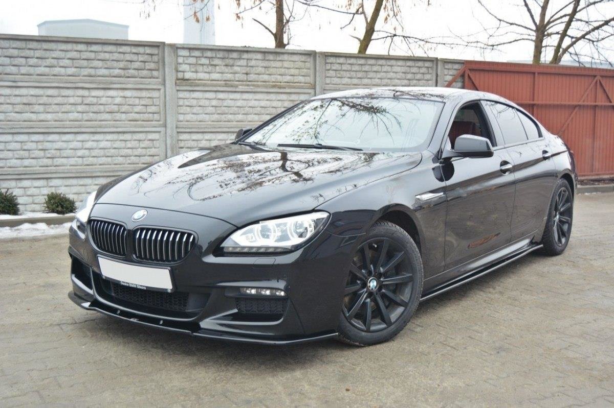 Street+ Spoilerlippe Front Ansatz passend für BMW 6er Gran Coupé M Paket schwarz Hochglanz – Ansicht 4