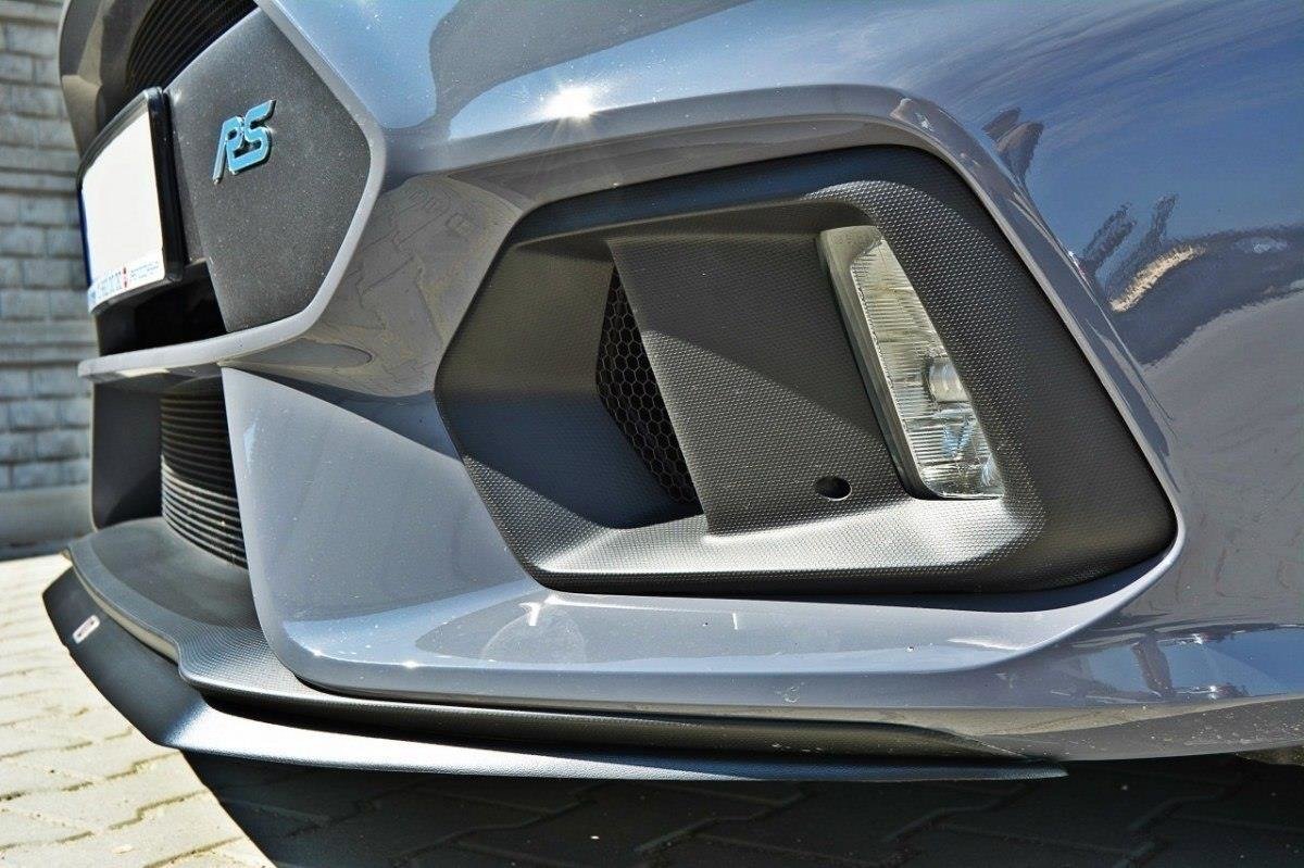 Street+ Spoilerlippe Front Ansatz V.2 passend für Ford Focus RS Mk3 schwarz Hochglanz – Ansicht 5