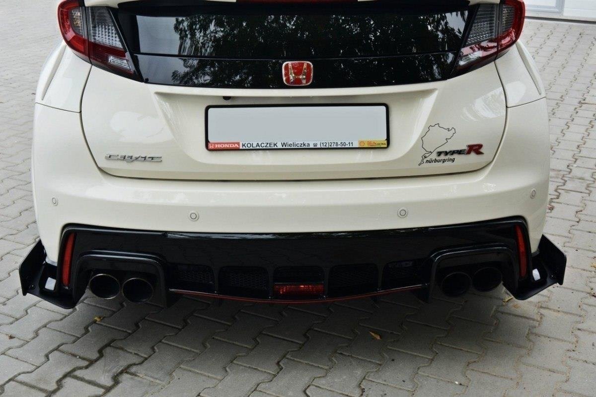 SPORT Heck Ansatz Flaps Diffusor passend für HONDA CIVIC IX TYPE R – Ansicht 4