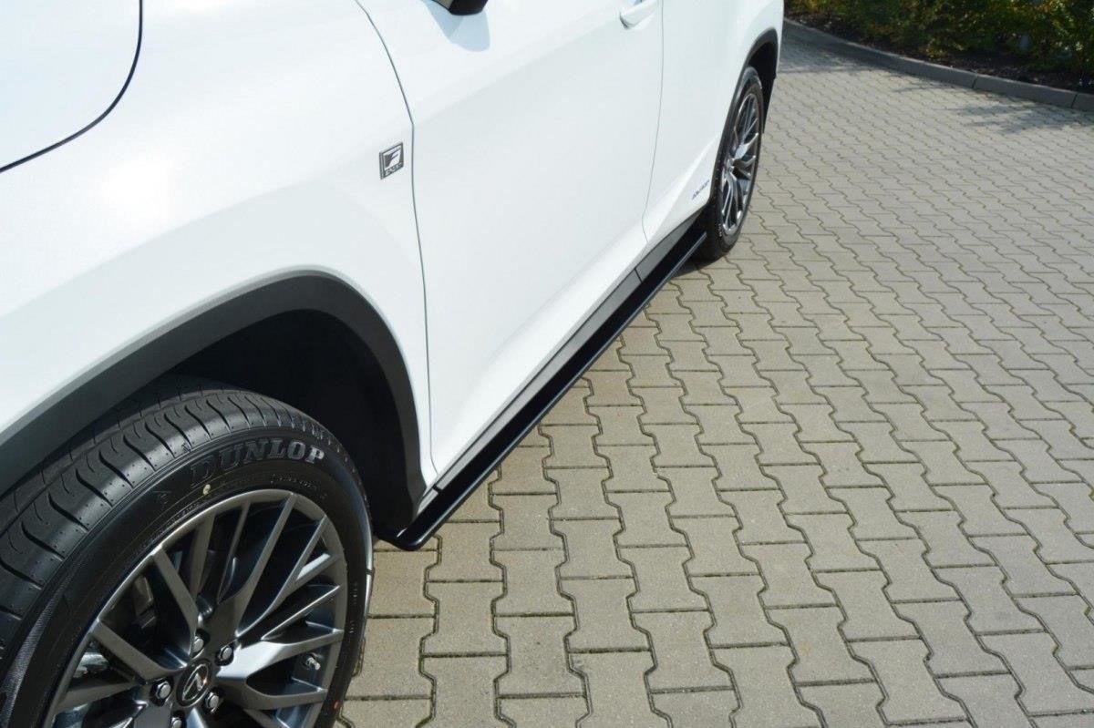 Street+ Seitenschweller Leisten passend für Lexus RX Mk4 schwarz Hochglanz – Ansicht 4