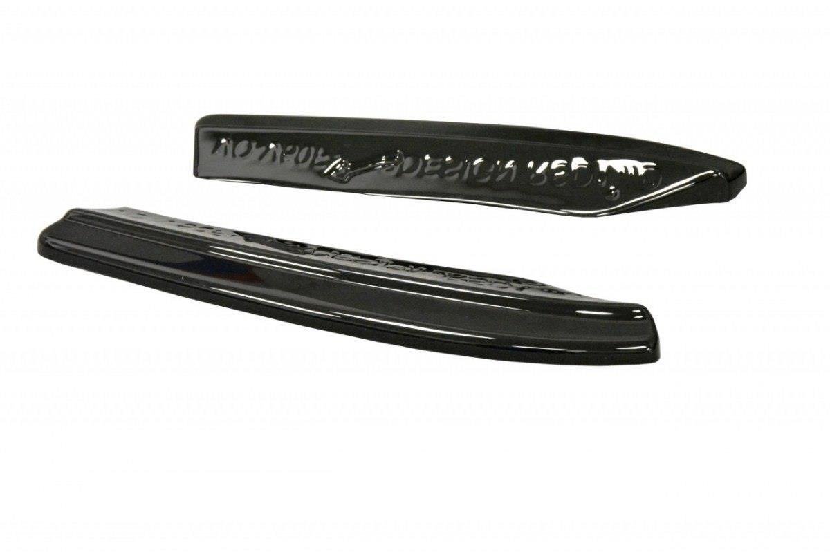 Heck Ansatz Flaps Diffusor passend für VOLVO V50F R-DESIGN schwarz Hochglanz – Ansicht 8