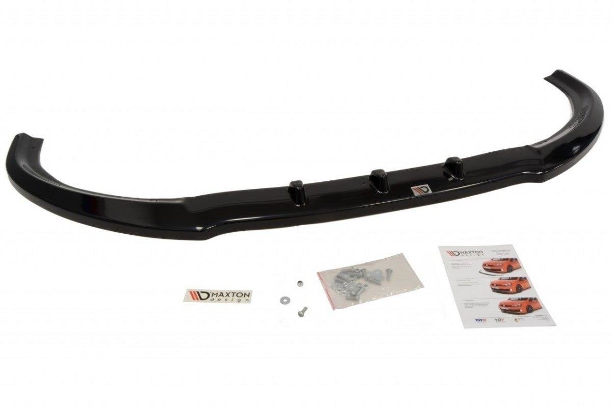 Street+ Spoilerlippe Front Ansatz passend für FORD TRANSIT MK8 schwarz Hochglanz – Ansicht 1