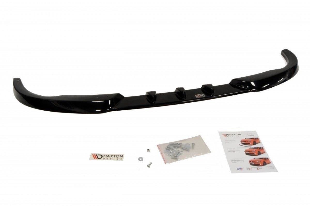 Street+ Spoilerlippe Front Ansatz passend für PEUGEOT 206 (passend für: CC, RC, GTI, S16, XSI, XS, SPORT) schwarz Hochglanz – Ansicht 1