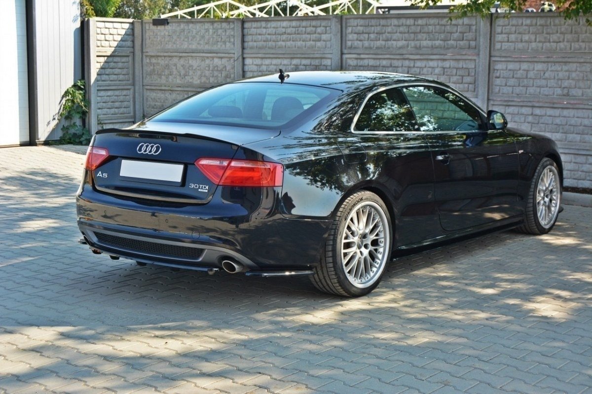 Heckansatz Audi A5 Coupe / Sportback S-Line 8T DTM LOOK schwarz Hochglanz – Ansicht 3