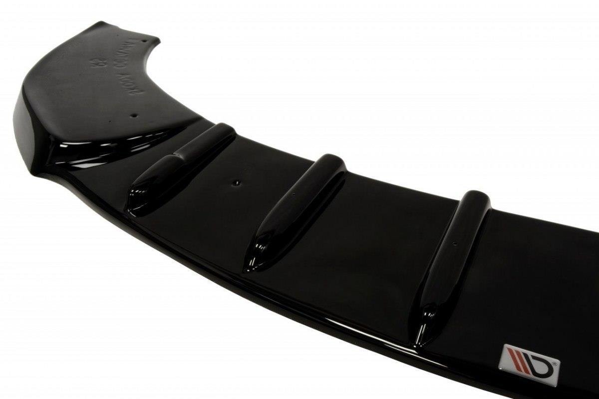 Street+ Spoilerlippe Front Ansatz passend für OCTAVIA 2,  vor Facelift schwarz Hochglanz – Ansicht 3