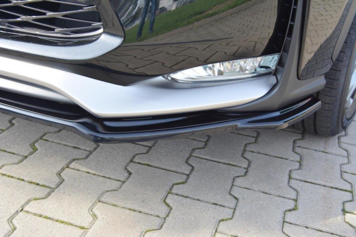 Street+ Spoilerlippe Front Ansatz V.1 passend für Lexus NX Mk1 F-Sport schwarz Hochglanz – Ansicht 1