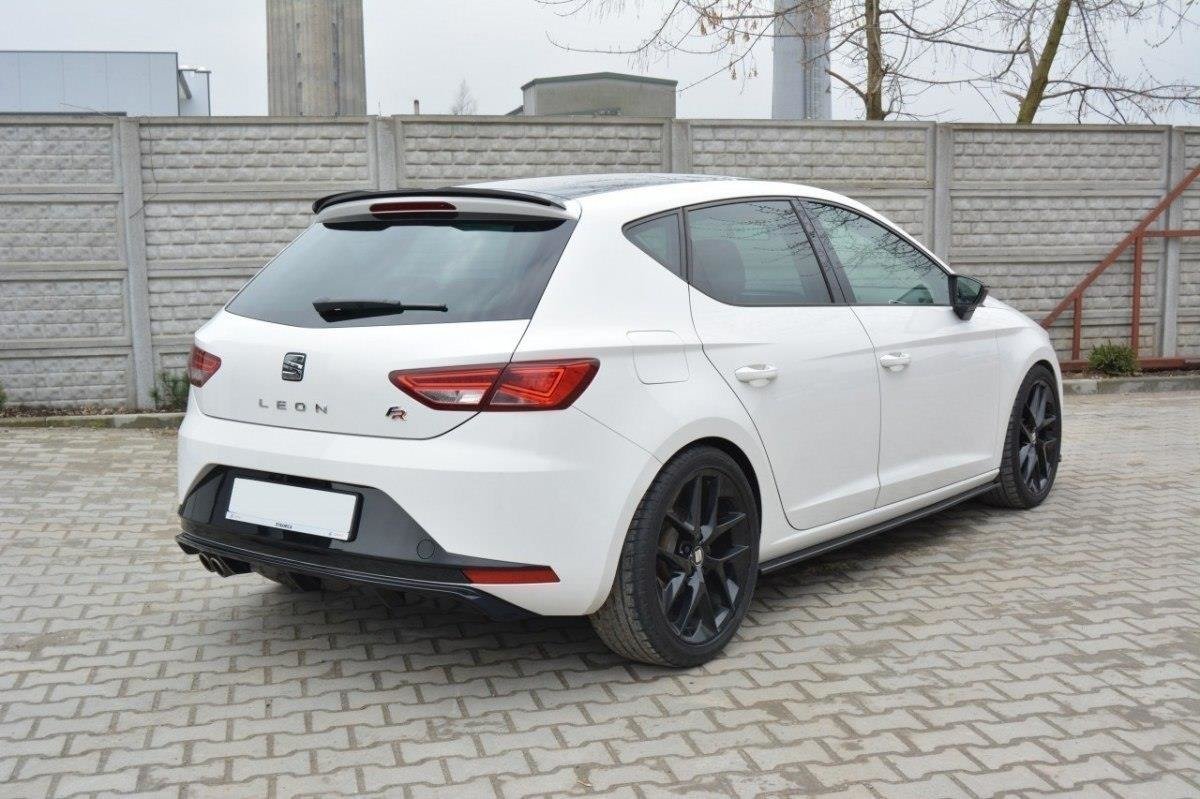 Diffusor Heck Ansatz passend für SEAT LEON III FR schwarz Hochglanz – Ansicht 7