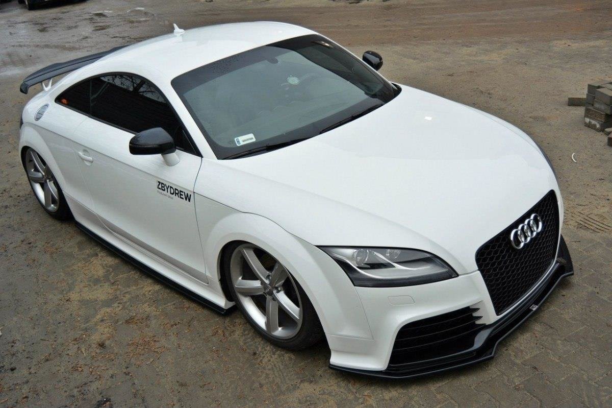 Street+ Spoilerlippe Front Ansatz V.2 passend für Audi TT RS 8J schwarz Hochglanz – Ansicht 4