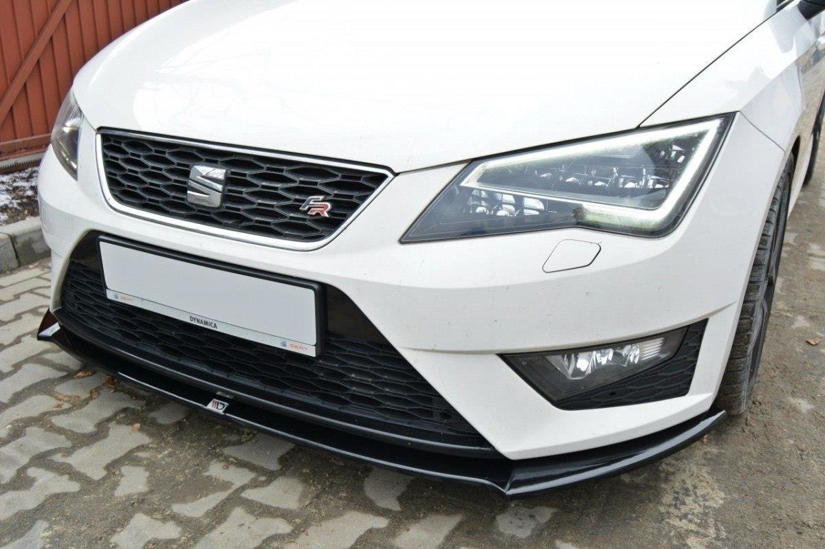 Street+ Spoilerlippe Front Ansatz passend für SEAT LEON III CUPRA / FR schwarz Hochglanz – Ansicht 8