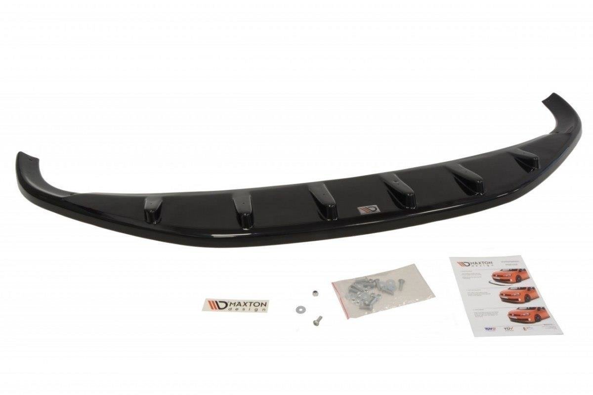 Street+ Spoilerlippe Front Ansatz passend für OPEL ZAFIRA B (vor Facelift) schwarz Hochglanz – Ansicht 1