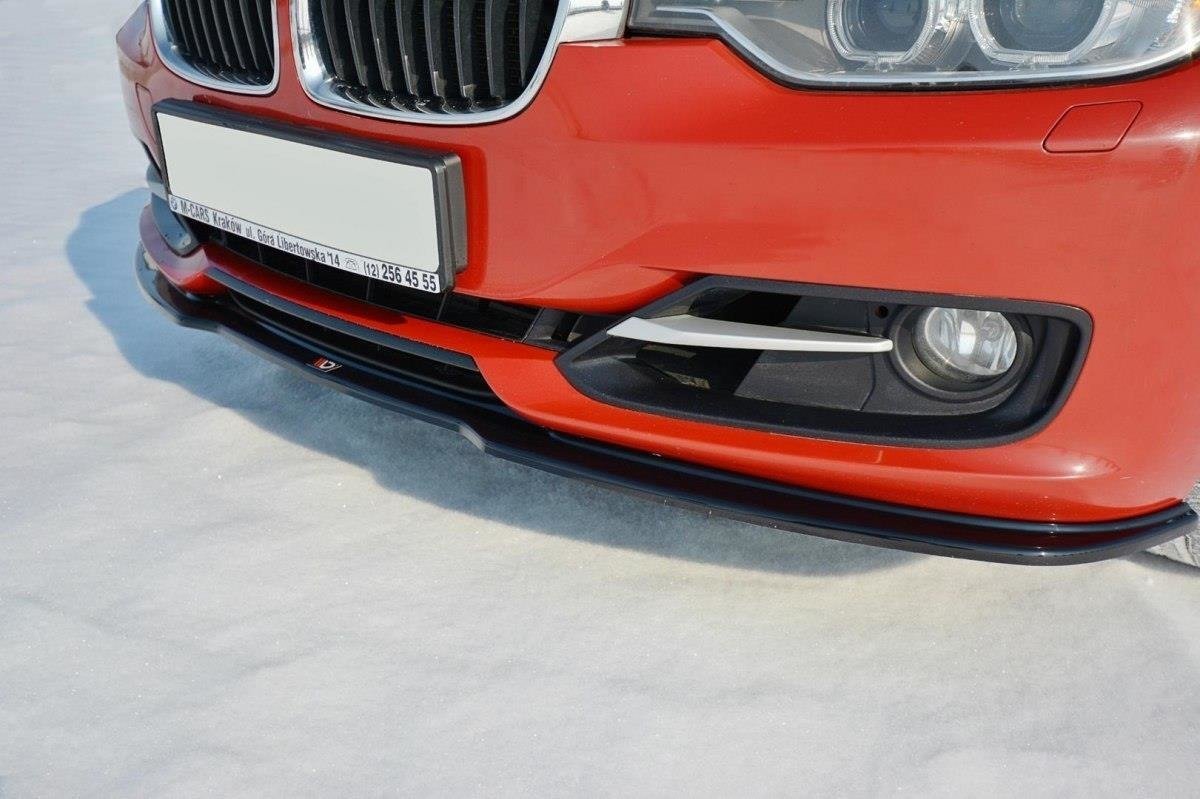 Street+ Spoilerlippe Front Ansatz V.1 passend für BMW 3er F30 schwarz Hochglanz – Ansicht 2