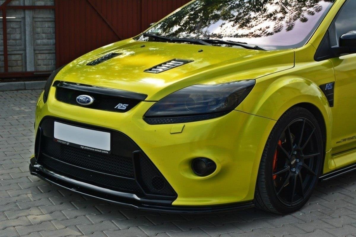 Street+ Spoilerlippe Front Ansatz V.2 passend für Ford Focus RS Mk2 schwarz Hochglanz – Ansicht 3