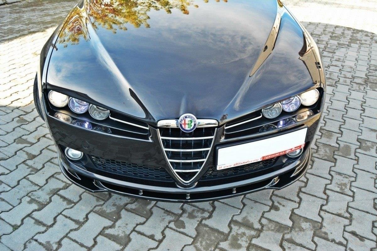 Street+ Spoilerlippe Front Ansatz passend für v.1 ALFA ROMEO 159 schwarz Hochglanz – Ansicht 1