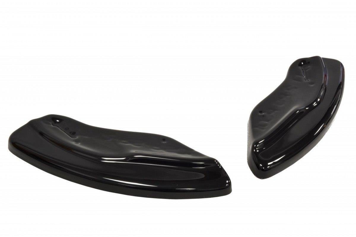 Heck Ansatz Flaps Diffusor passend für Audi TT S 8J schwarz Hochglanz – Ansicht 1