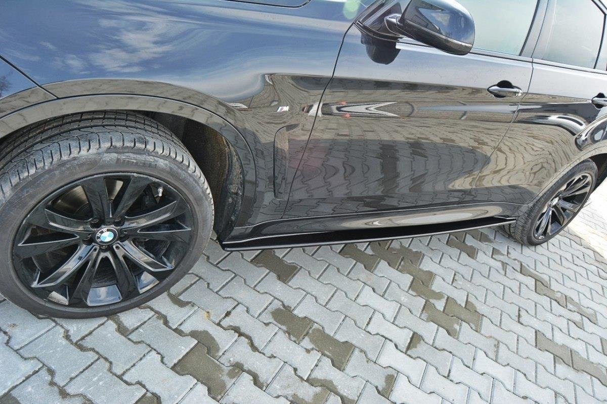 Street+ Seitenschweller Leisten passend für V.1 passend für BMW X6 M-Paket F16 schwarz Hochglanz – Ansicht 2