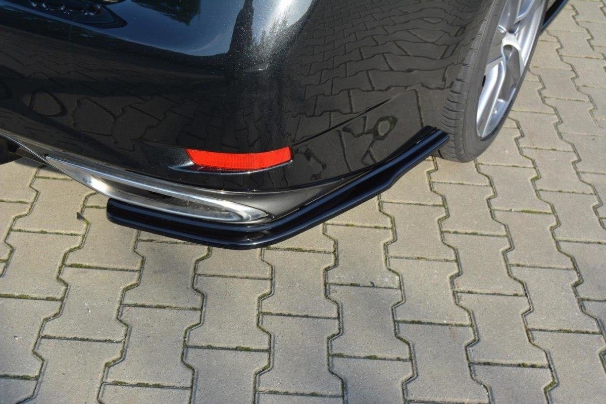 Heck Ansatz Flaps Diffusor passend für Lexus GS Mk4 Facelift T schwarz Hochglanz – Ansicht 1