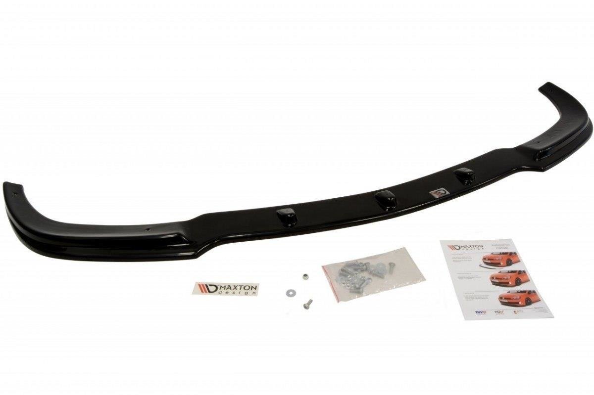Street+ Spoilerlippe Front Ansatz passend für MERCEDES CLK W209 Facelift FÜR Serie schwarz Hochglanz – Ansicht 1