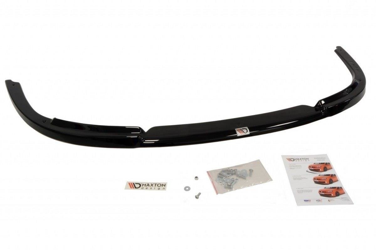 Street+ Spoilerlippe Front Ansatz passend für SAAB 9-3 AERO schwarz Hochglanz – Ansicht 1