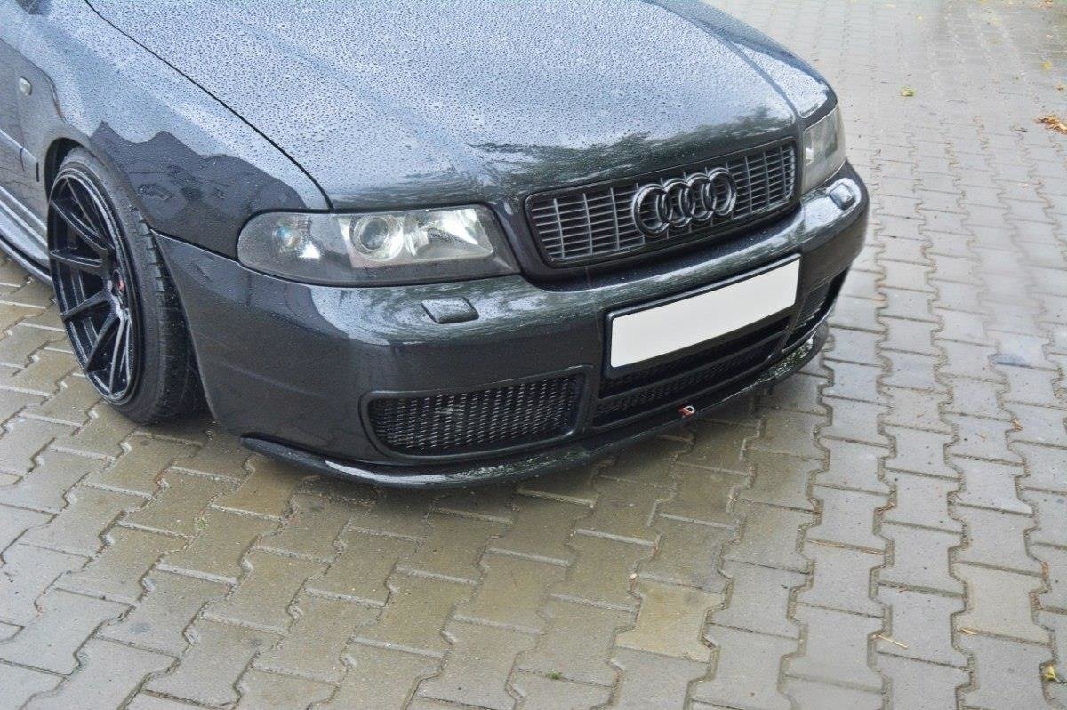 Street+ Spoilerlippe Front Ansatz passend für AUDI S4 B5 schwarz Hochglanz – Ansicht 5